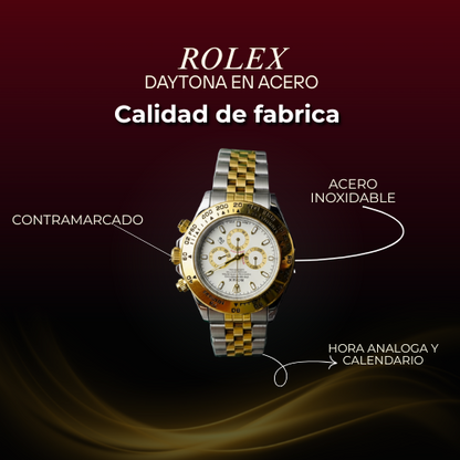 ROLEX DAYTONA ACERO®-Exclusividad en cada segundo”