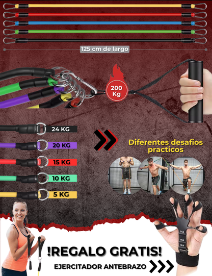 Bandas de Resistencia MAX® - Pack Full | Fortalece Todo Tu Cuerpo
