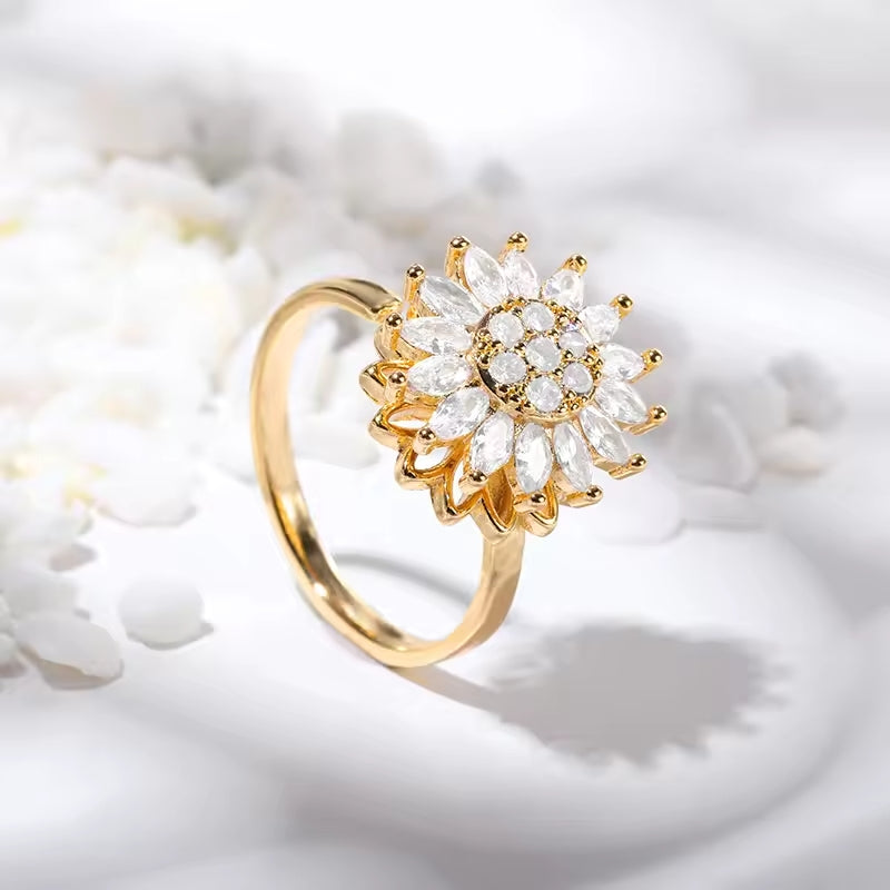 Elegant Ring: Anillo Girasol 360